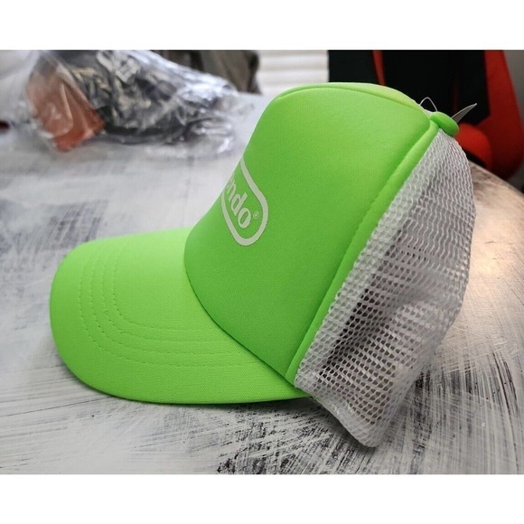 NINTENDO Trucker Hat Neon Green Mesh SnapBack Brand New With Tags Cap America - Picture 3 of 9